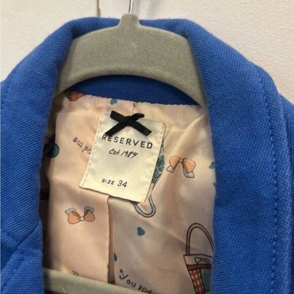 Cropped blazer 3/4 sleeves, size XS , royal blue 💙 - Picture 11 of 11